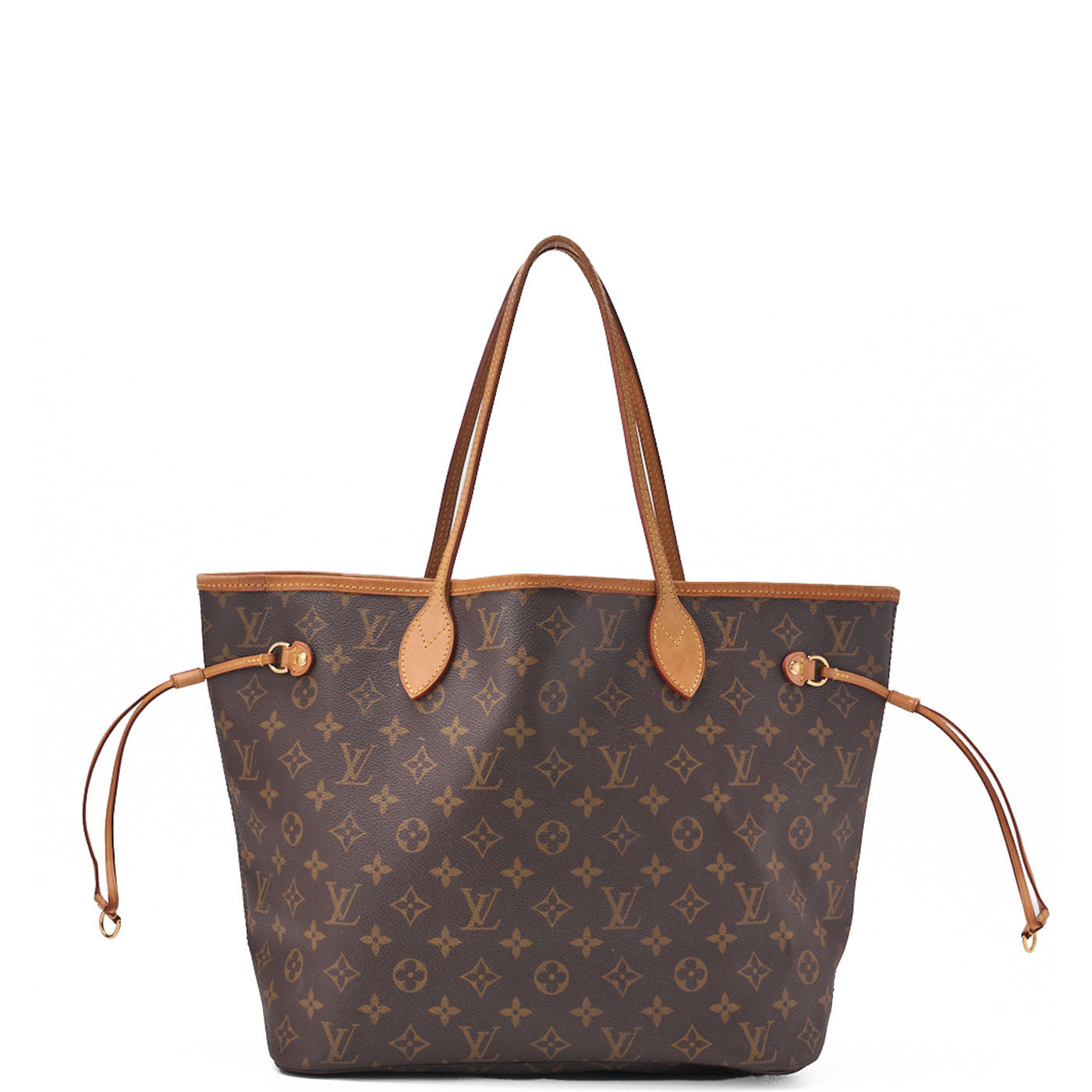 Louis Vuitton Tote Bag, Monogram, Canvas, Brown, Gold-Tone Hardware, Pre-Owned