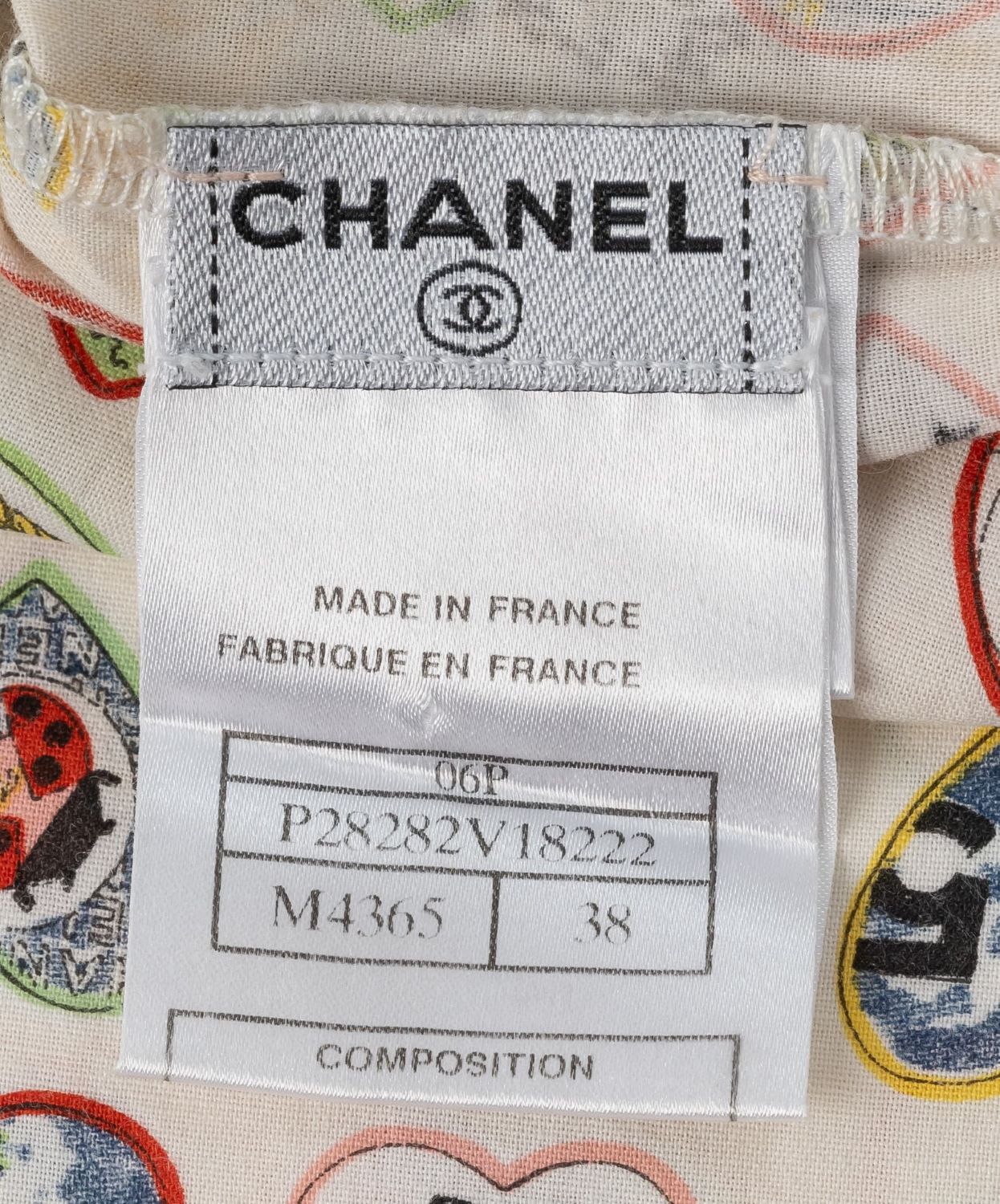 CHANEL Camisole Dress, Valentine Heart Design, Cotton Spandex Blend, White, Gold-Tone Hardware, Pre-Owned - Vintage La Charme