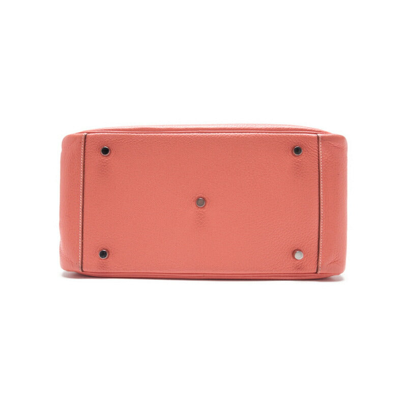 HERMES Lindy 34 Shoulder Bag Tryon Clemence Crevette Silver-Tone Hardware Pre-Owned - Vintage La Charme