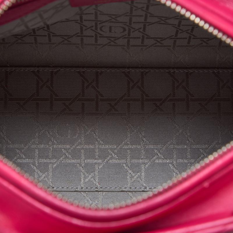Dior Lady Dior Cannage 2WAY Handbag Lambskin Pink Gold-Tone Hardware Pre-Owned - Vintage La Charme