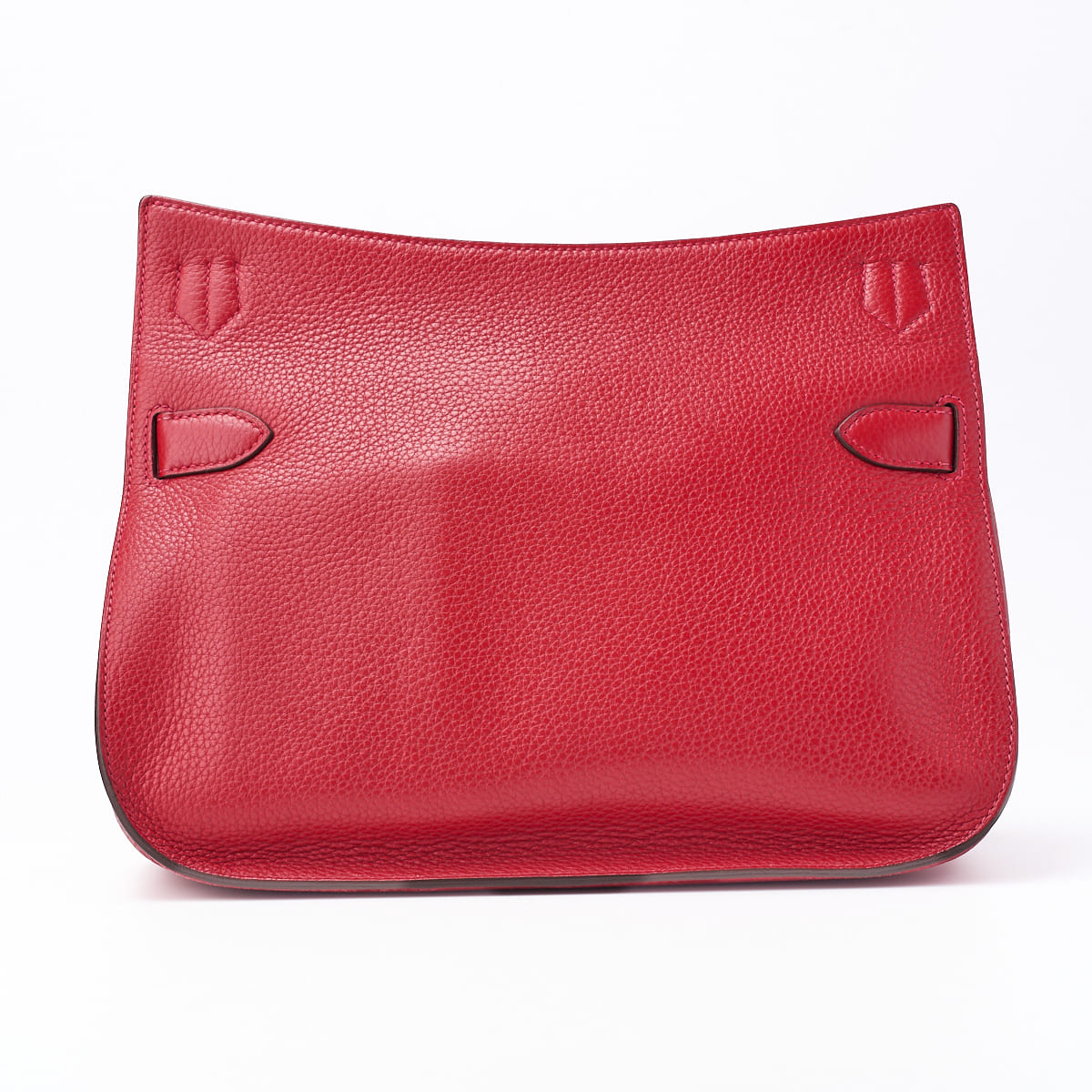 HERMES Gypsiere 31 Shoulder Bag Tryon Clemence Rouge Casaque Silver-Tone Hardware Pre-Owned - Vintage La Charme