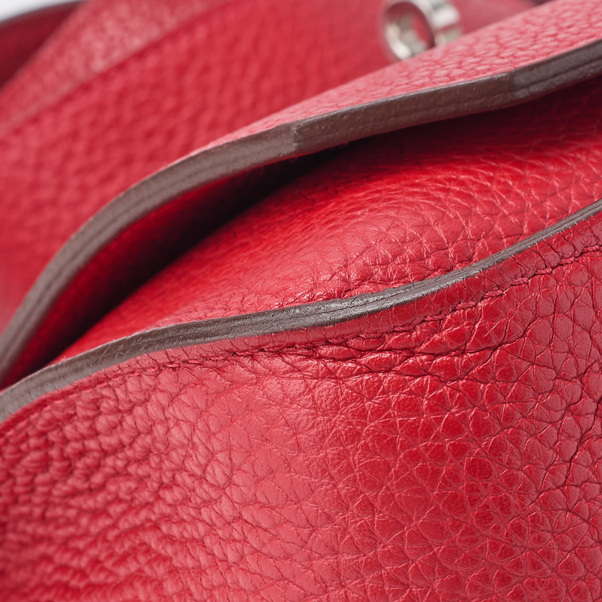 HERMES Gypsiere 31 Shoulder Bag Tryon Clemence Rouge Casaque Silver-Tone Hardware Pre-Owned - Vintage La Charme