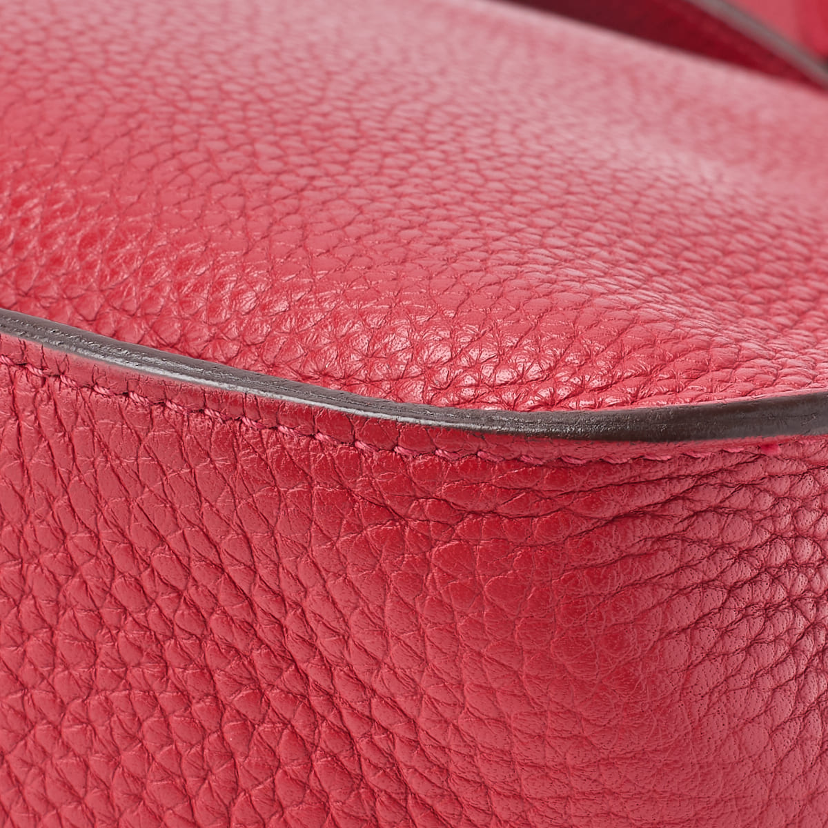 HERMES Gypsiere 31 Shoulder Bag Tryon Clemence Rouge Casaque Silver-Tone Hardware Pre-Owned - Vintage La Charme