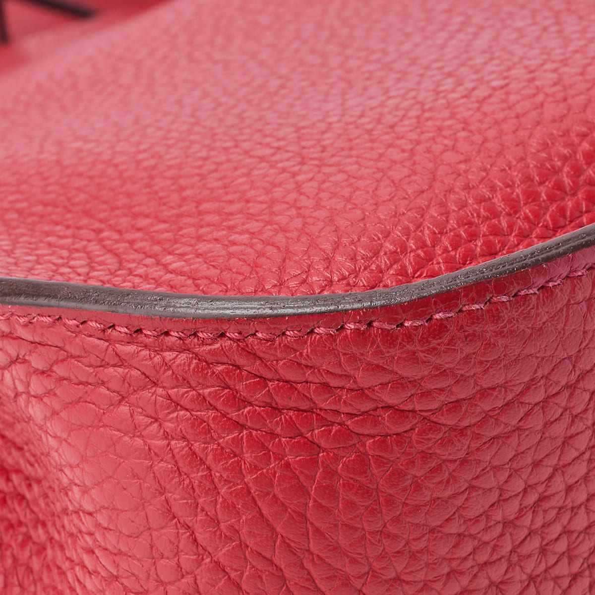 HERMES Gypsiere 31 Shoulder Bag Tryon Clemence Rouge Casaque Silver-Tone Hardware Pre-Owned - Vintage La Charme