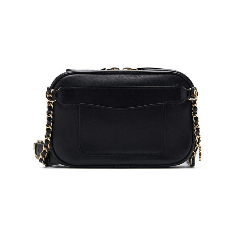 CHANEL Waist Pouch Shoulder Bag, Coco Mark, Lambskin, Black, Gold-Tone Hardware, Pre-Owned - Vintage La Charme