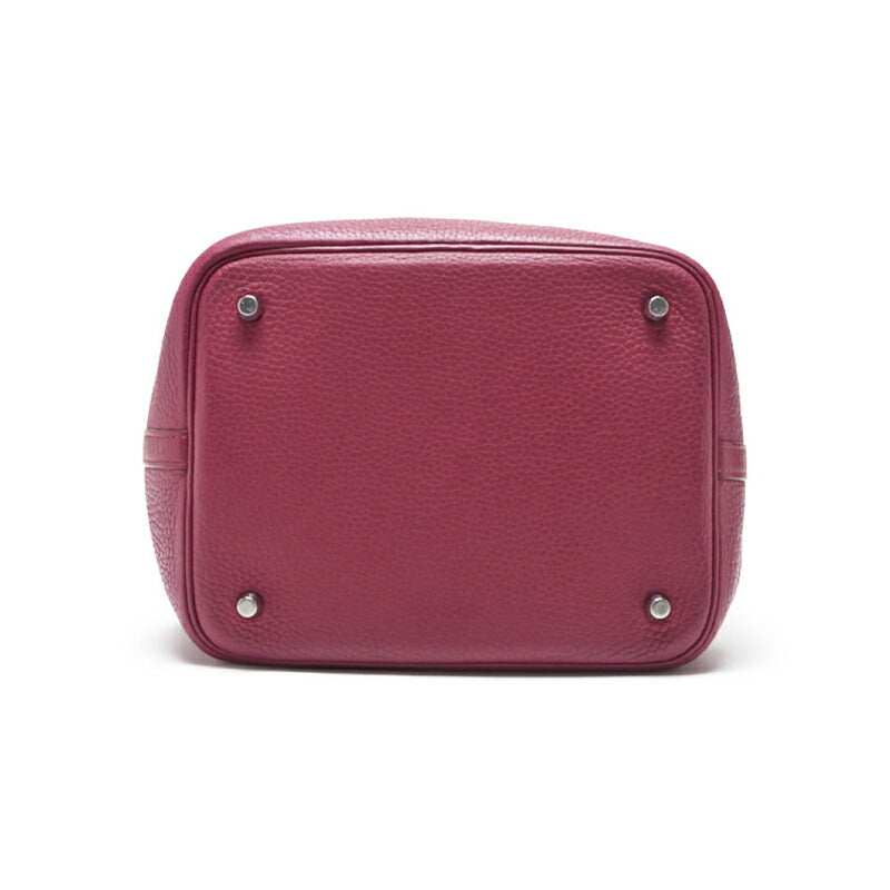 HERMES Picotin Rock MM Tote Bag Tryon Clemence Tosca Silver-Tone Hardware Pre-Owned - Vintage La Charme