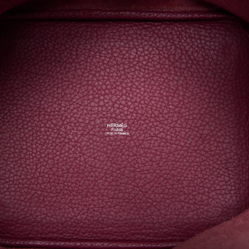 HERMES Picotin Rock MM Tote Bag Tryon Clemence Tosca Silver-Tone Hardware Pre-Owned - Vintage La Charme