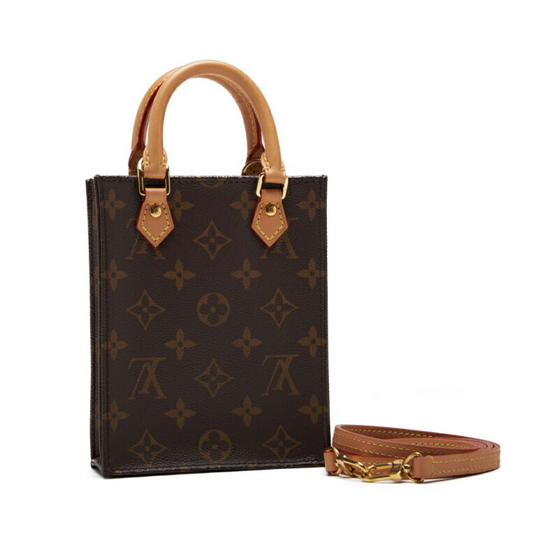 Louis Vuitton Mini Handbag, Monogram, 2WAY, PVC Leather, Brown, Gold-Tone Hardware, Pre-Owned - Vintage La Charme