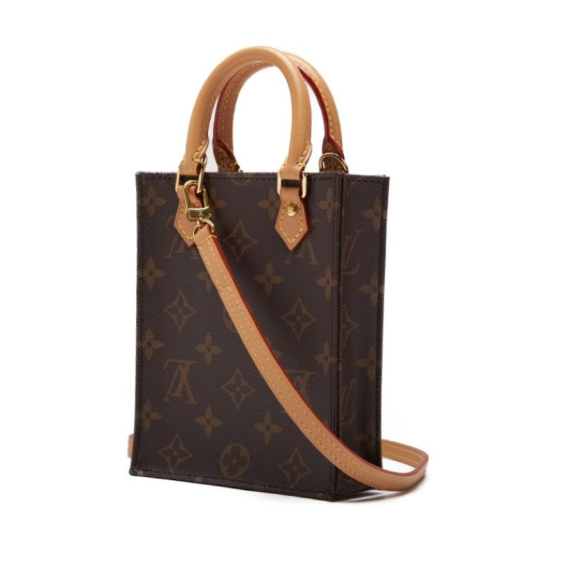Louis Vuitton Mini Handbag, Monogram, 2WAY, PVC Leather, Brown, Gold-Tone Hardware, Pre-Owned - Vintage La Charme