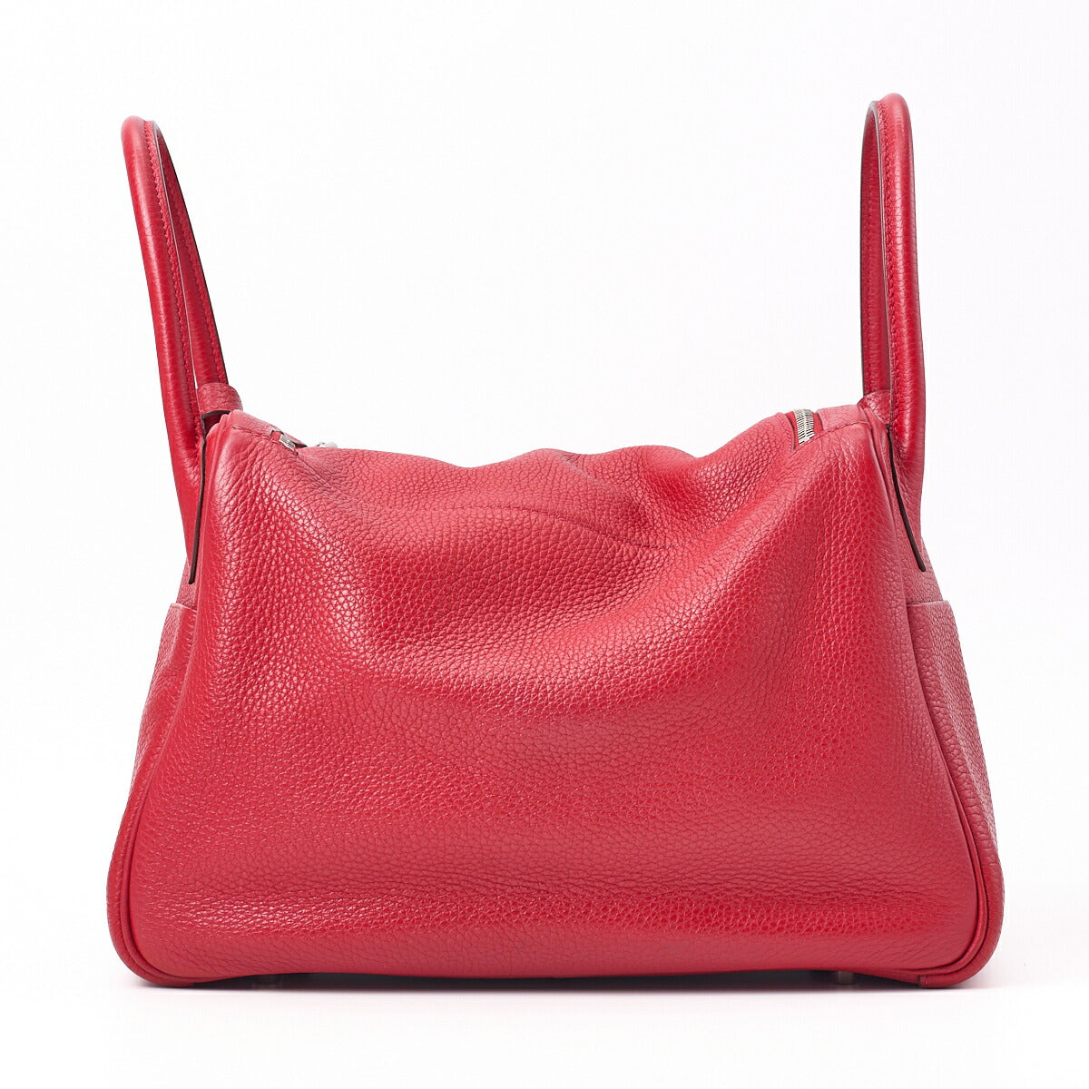 HERMES Lindy 30 2WAY Shoulder Bag Tryon Clemence Rouge Casaque Silver-Tone Hardware Pre-Owned - Vintage La Charme