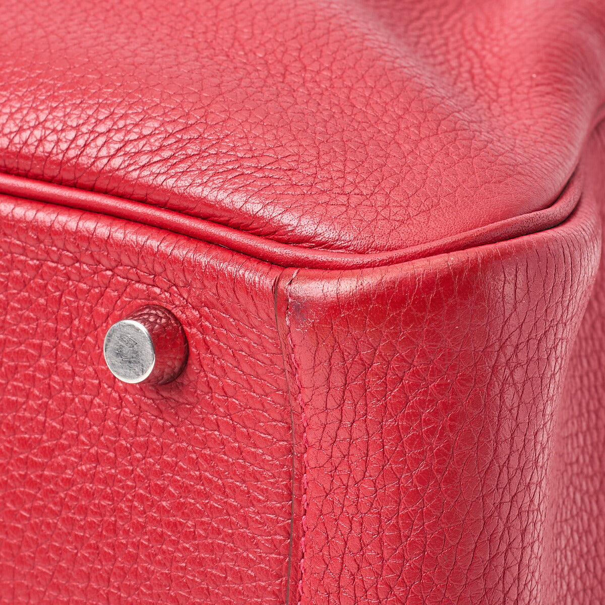 HERMES Lindy 30 2WAY Shoulder Bag Tryon Clemence Rouge Casaque Silver-Tone Hardware Pre-Owned - Vintage La Charme