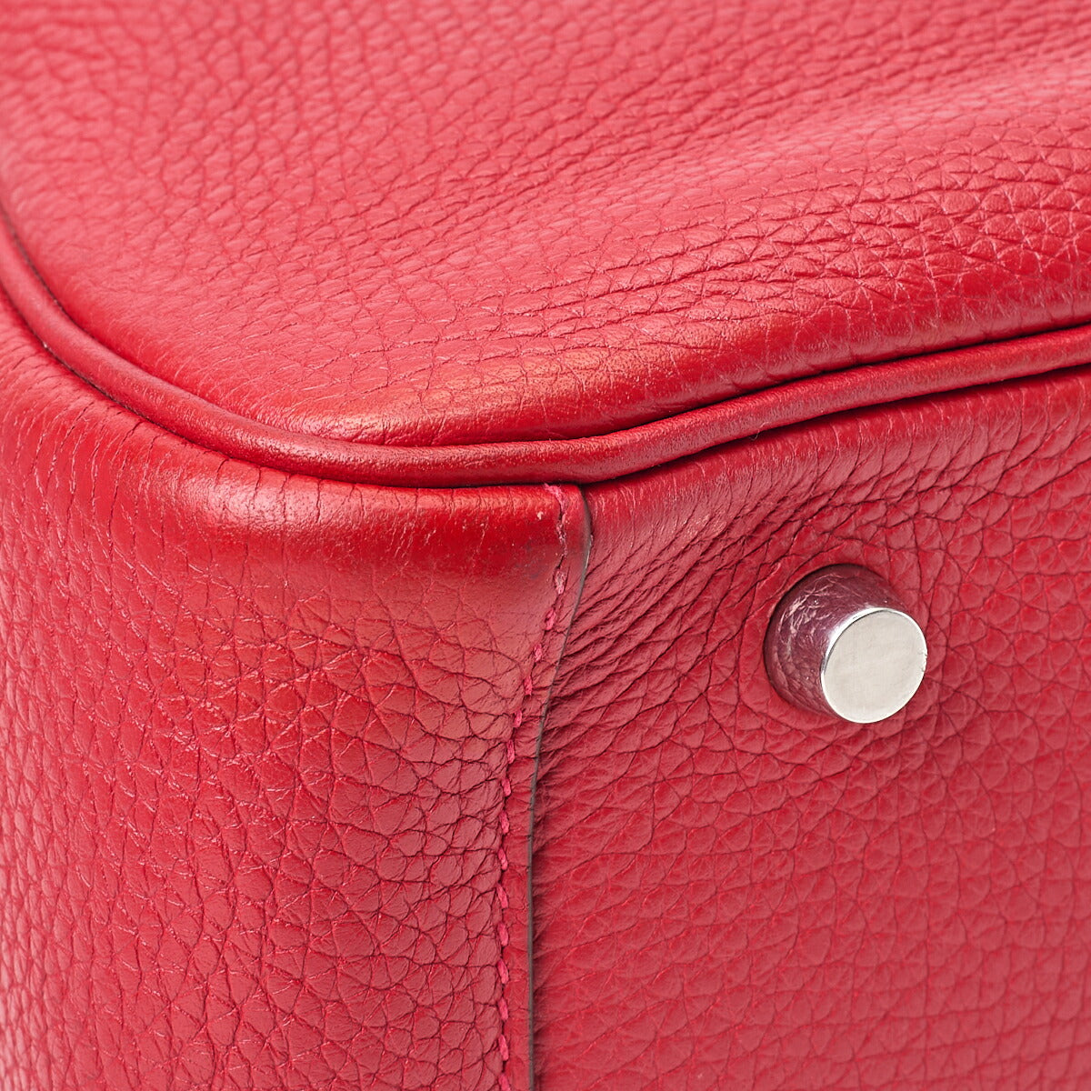 HERMES Lindy 30 2WAY Shoulder Bag Tryon Clemence Rouge Casaque Silver-Tone Hardware Pre-Owned - Vintage La Charme