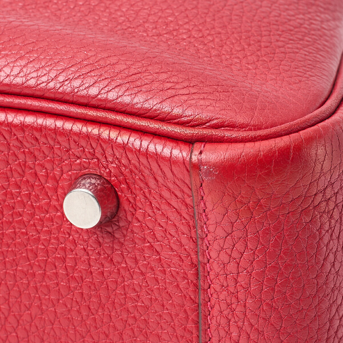 HERMES Lindy 30 2WAY Shoulder Bag Tryon Clemence Rouge Casaque Silver-Tone Hardware Pre-Owned - Vintage La Charme