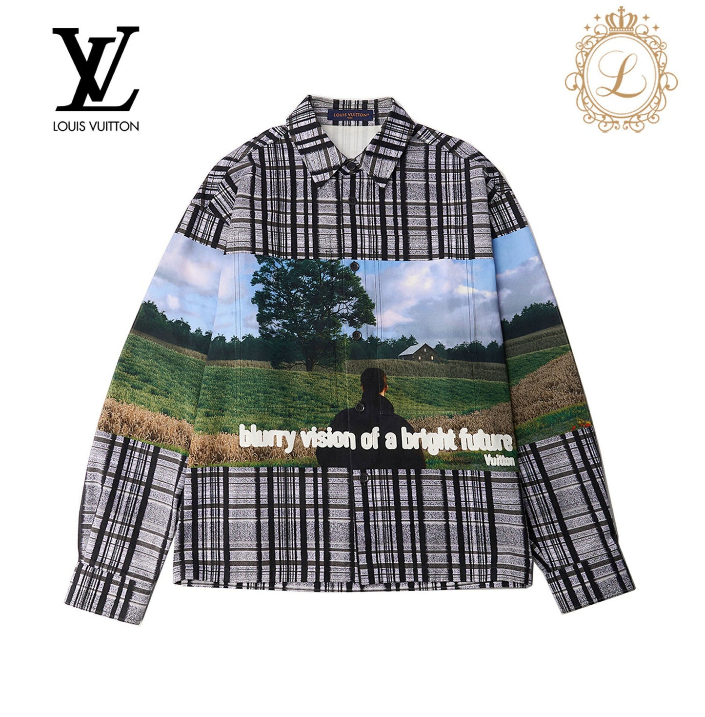 Louis Vuitton Shirt Jacket, Printed, Cotton, Multicolor, Gold-Tone Hardware, Pre-Owned - Vintage La Charme
