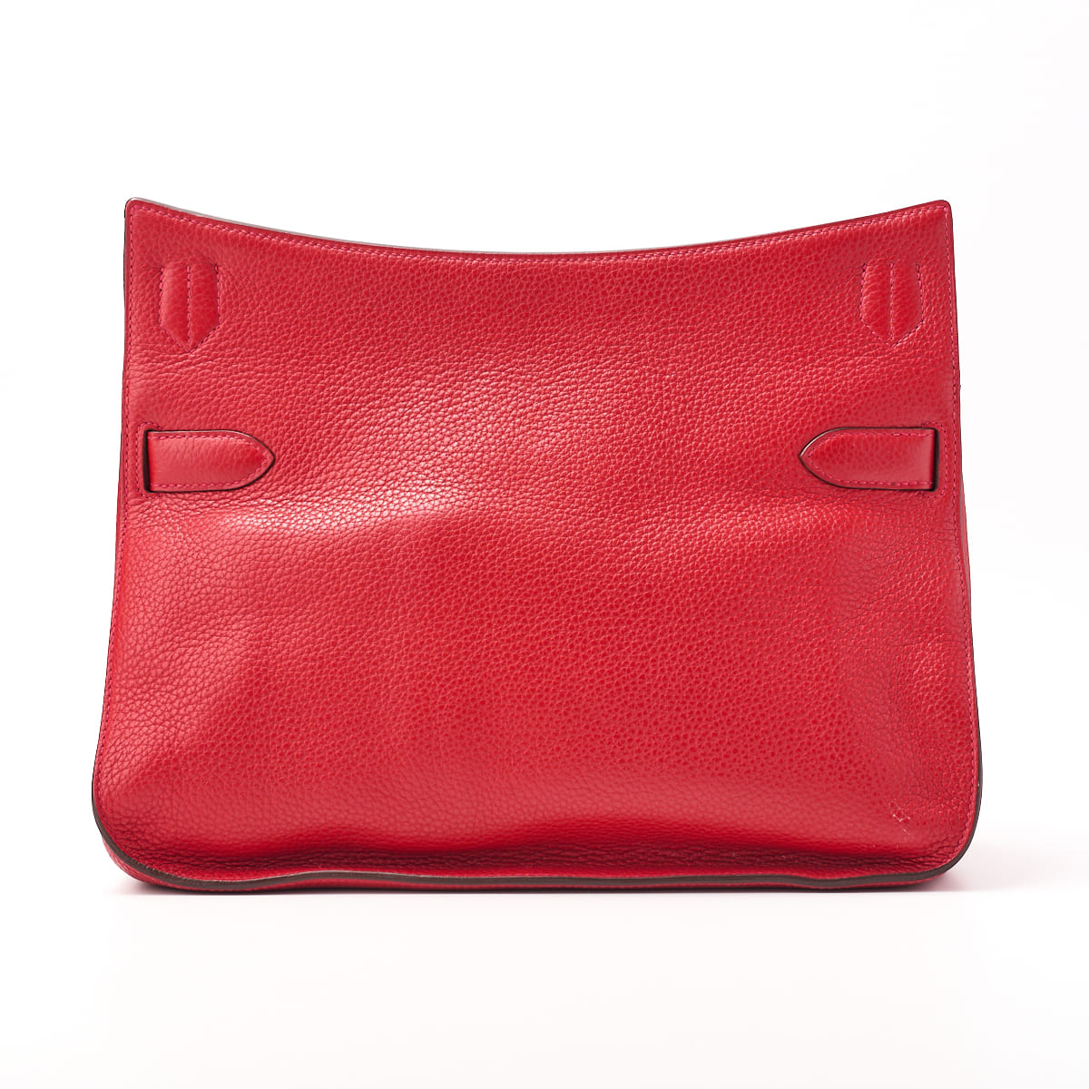 HERMES Gypsiere 34 Shoulder Bag Tryon Clemence Vermillion Silver-Tone Hardware Pre-Owned - Vintage La Charme