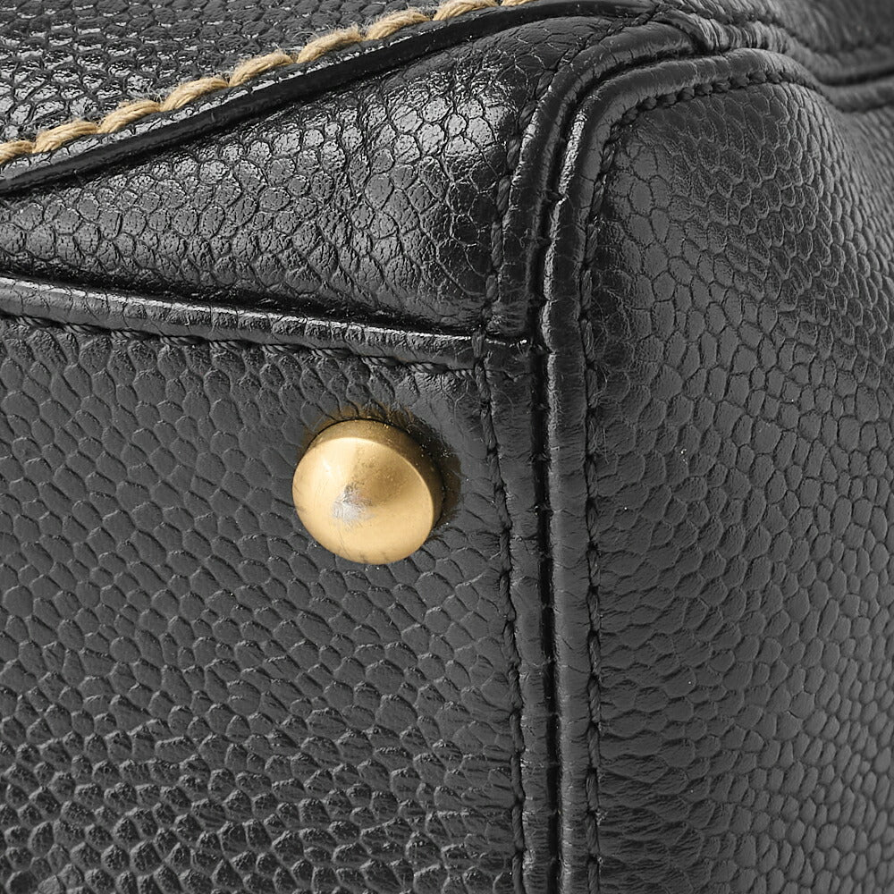 CHANEL Shoulder Bag, Coco Mark One, Caviar Skin, Black, Gold-Tone Hardware, Pre-Owned - Vintage La Charme