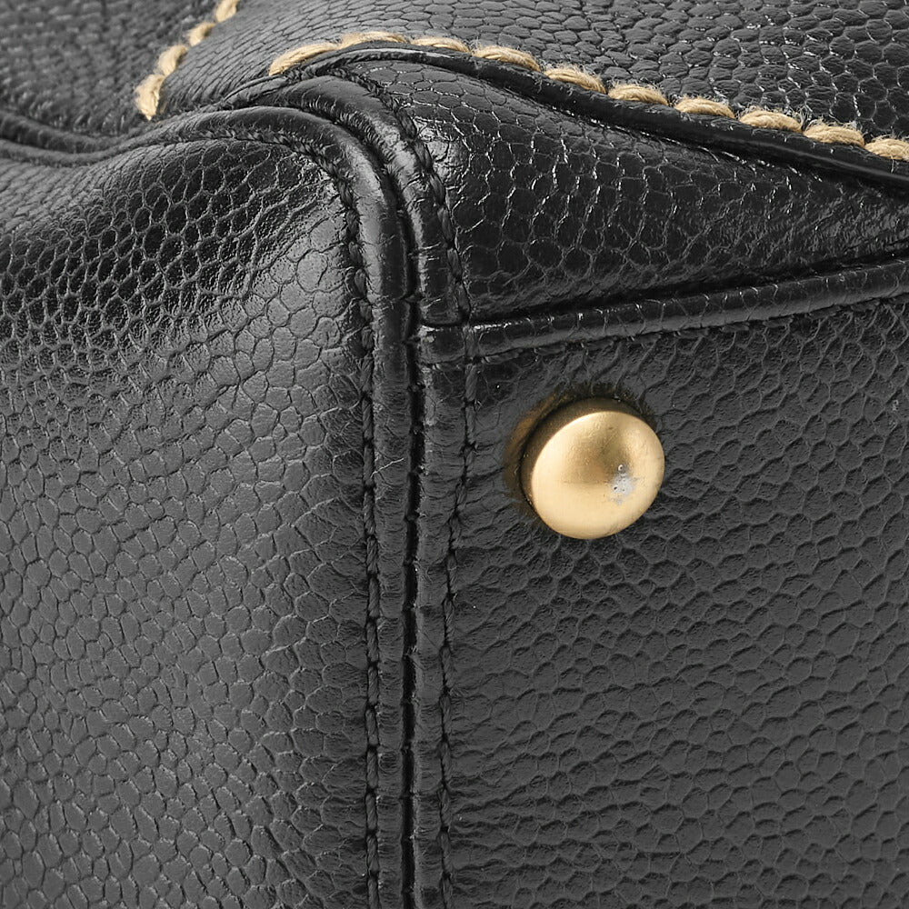 CHANEL Shoulder Bag, Coco Mark One, Caviar Skin, Black, Gold-Tone Hardware, Pre-Owned - Vintage La Charme
