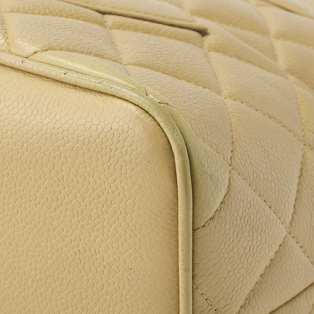 CHANEL Tote Bag Matelasse Reprint Caviar Skin Yellow Silver-Tone Hardware Pre-Owned - Vintage La Charme