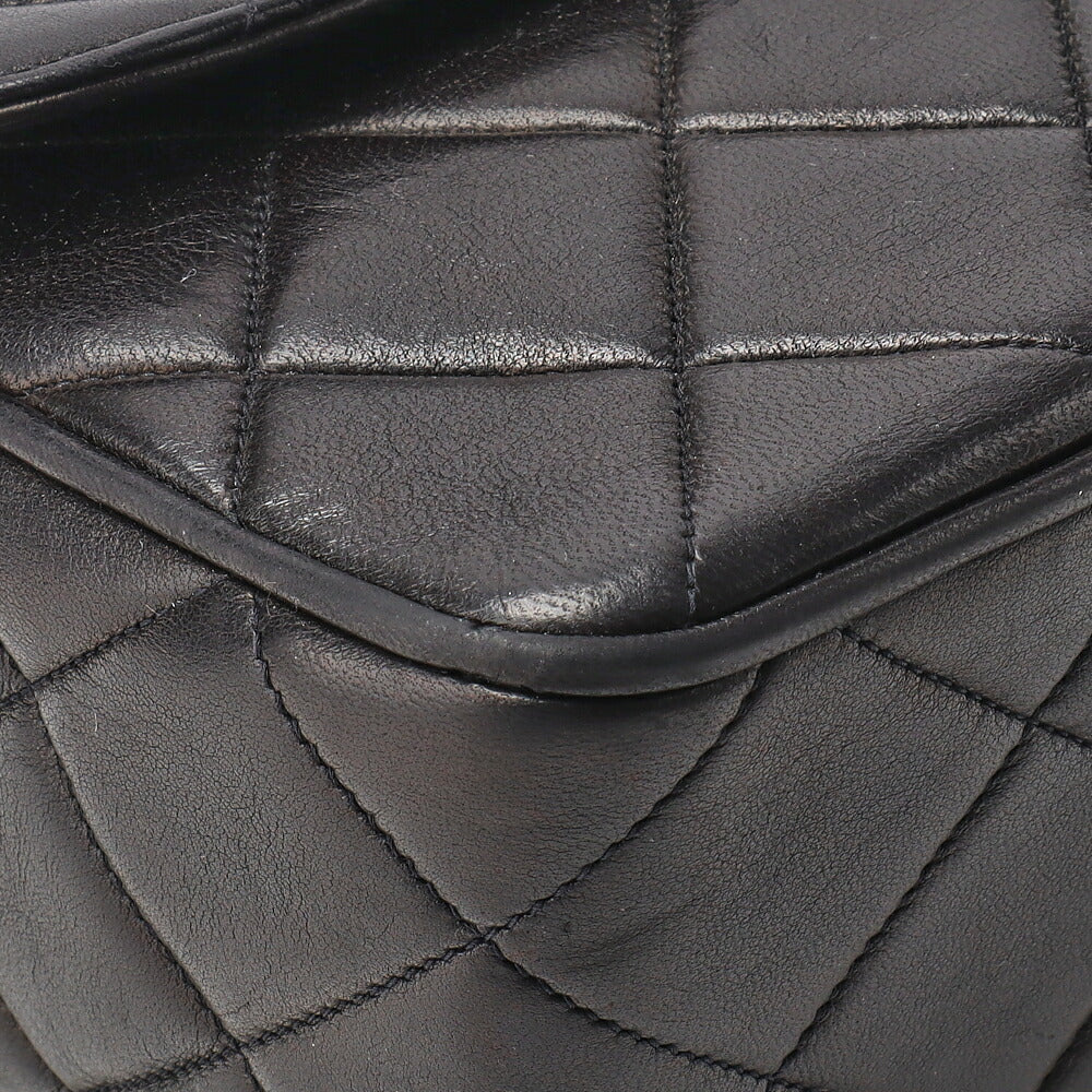 CHANEL Shoulder Bag, Matelasse, Chain Shoulder, Lambskin, Black, Gold-Tone Hardware, Pre-Owned - Vintage La Charme