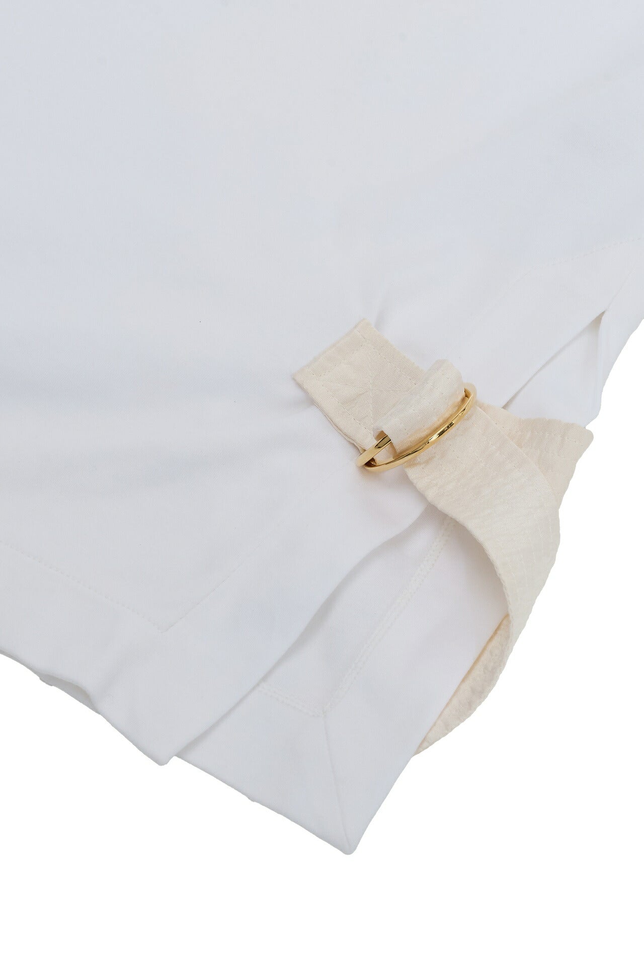 Louis Vuitton T-Shirt, Studded Side Strap, Cotton, White, Gold-Tone Hardware, Pre-Owned - Vintage La Charme