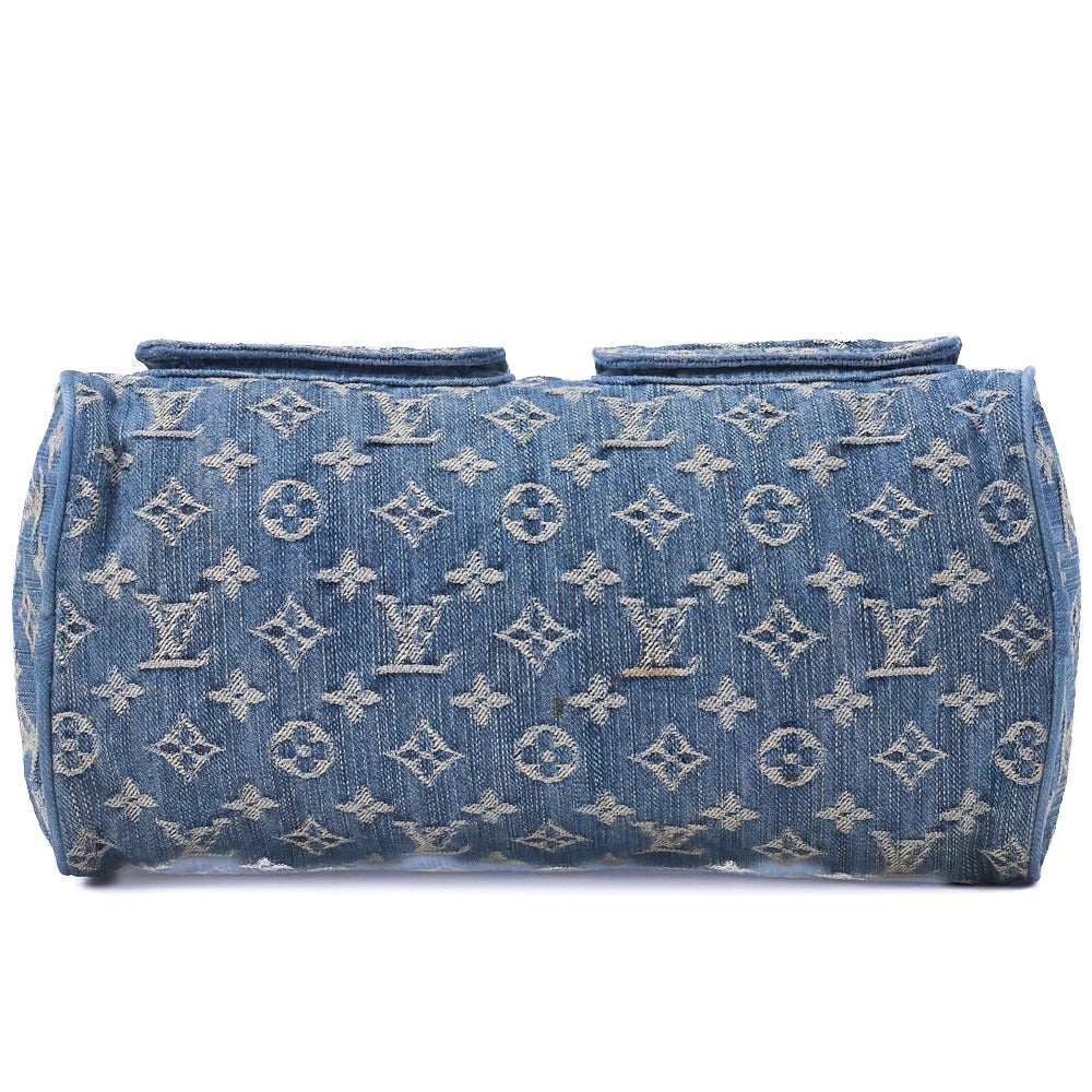Louis Vuitton Shoulder Bag, Monogram Denim, Blue, Gold-Tone Hardware, Pre-Owned - Vintage La Charme