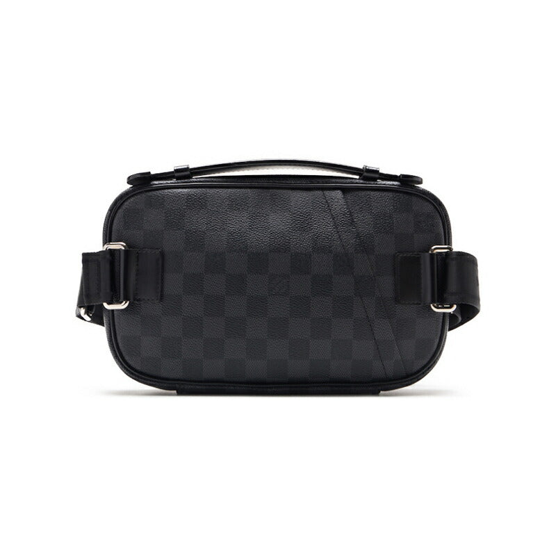 Louis Vuitton Waist Bag, Damier Graffite Ambraille, PVC, Gray, Silver-Tone Hardware, Pre-Owned - Vintage La Charme