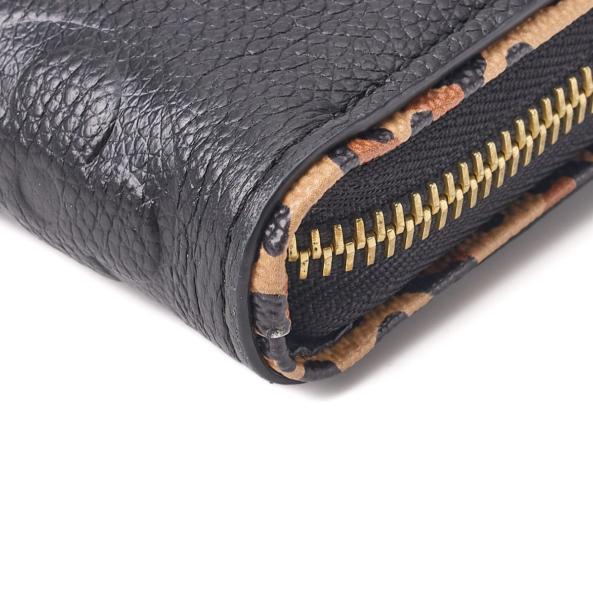 Louis Vuitton Zippy Wallet, Monogram Unplant, Leather, Black, Gold-Tone Hardware, Pre-Owned - Vintage La Charme