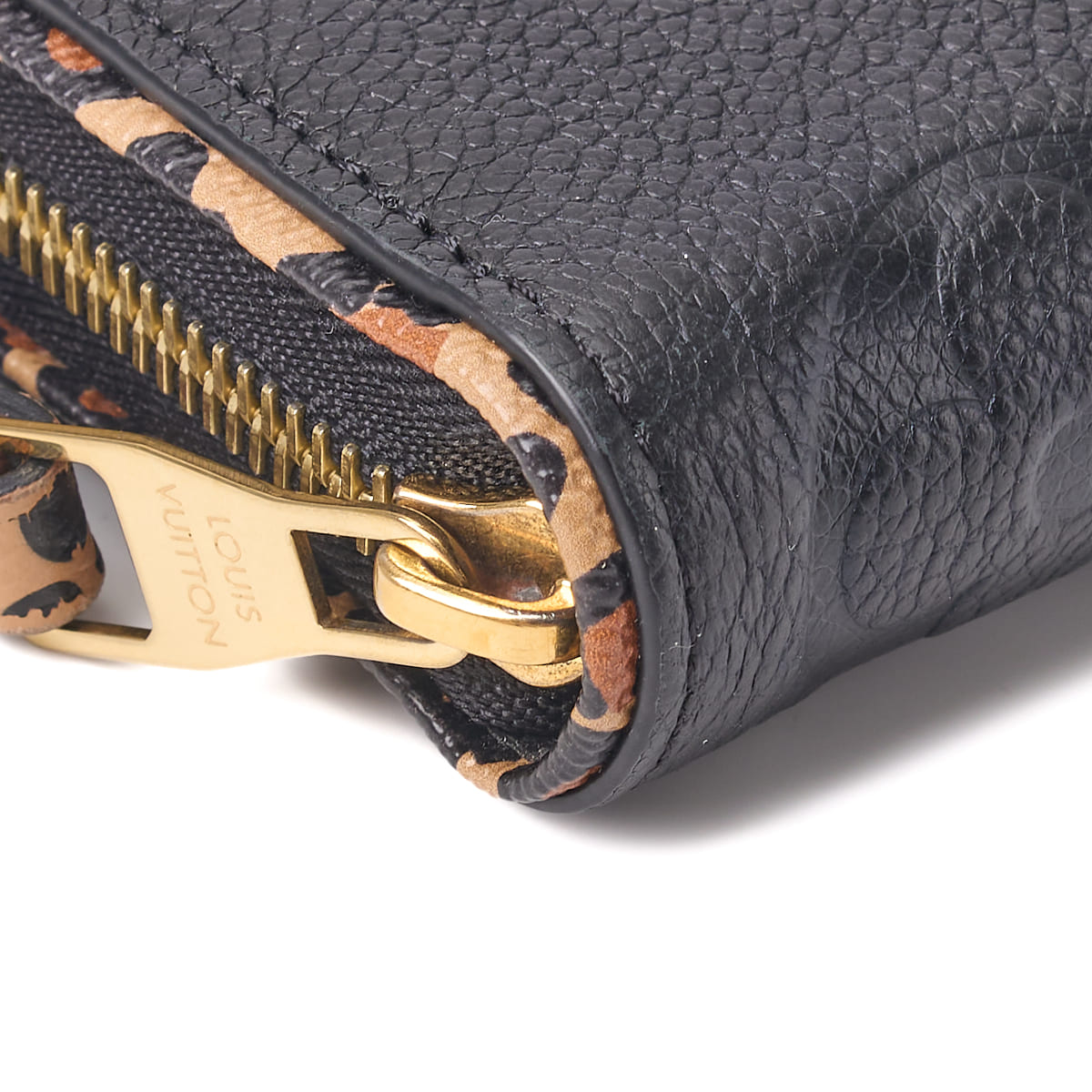 Louis Vuitton Zippy Wallet, Monogram Unplant, Leather, Black, Gold-Tone Hardware, Pre-Owned - Vintage La Charme