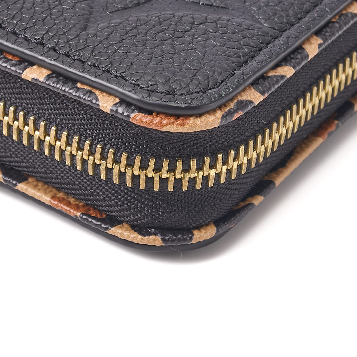 Louis Vuitton Zippy Wallet, Monogram Unplant, Leather, Black, Gold-Tone Hardware, Pre-Owned - Vintage La Charme