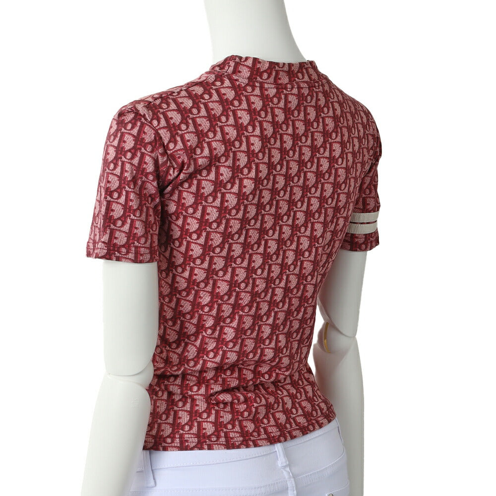 Dior T-Shirt Cut and Sewn Short Sleeve Cotton Pink Gold-Tone Hardware Pre-Owned - Vintage La Charme
