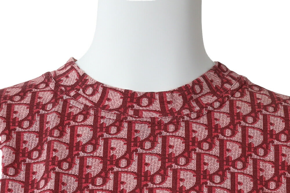 Dior T-Shirt Cut and Sewn Short Sleeve Cotton Pink Gold-Tone Hardware Pre-Owned - Vintage La Charme