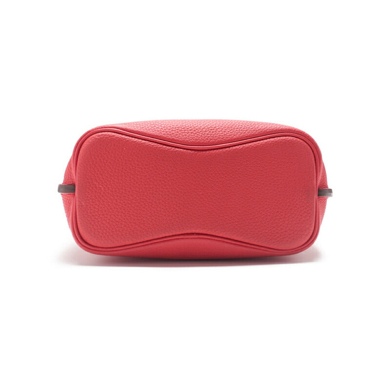 HERMES Shoulder Bag Saukery 22 Tryon Clemence Rose Jaipur Gold-Tone Hardware Pre-Owned - Vintage La Charme