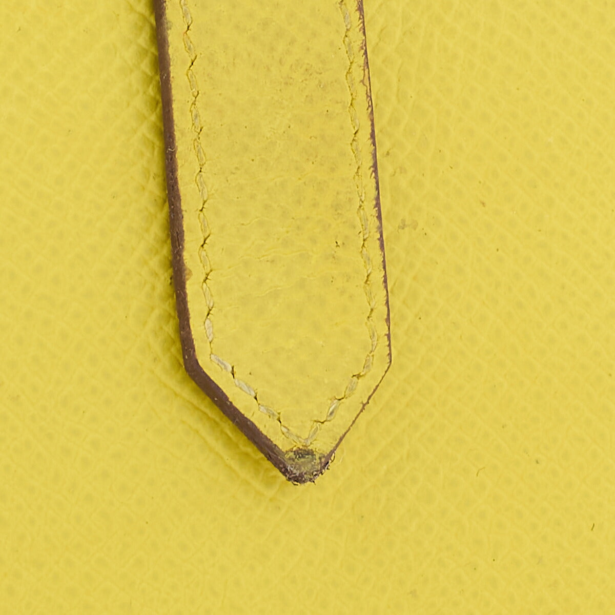 HERMES Bearn Soufflet Two-Fold Long Wallet Bicolor Vaux Epson Yellow Silver-Tone Hardware Pre-Owned - Vintage La Charme