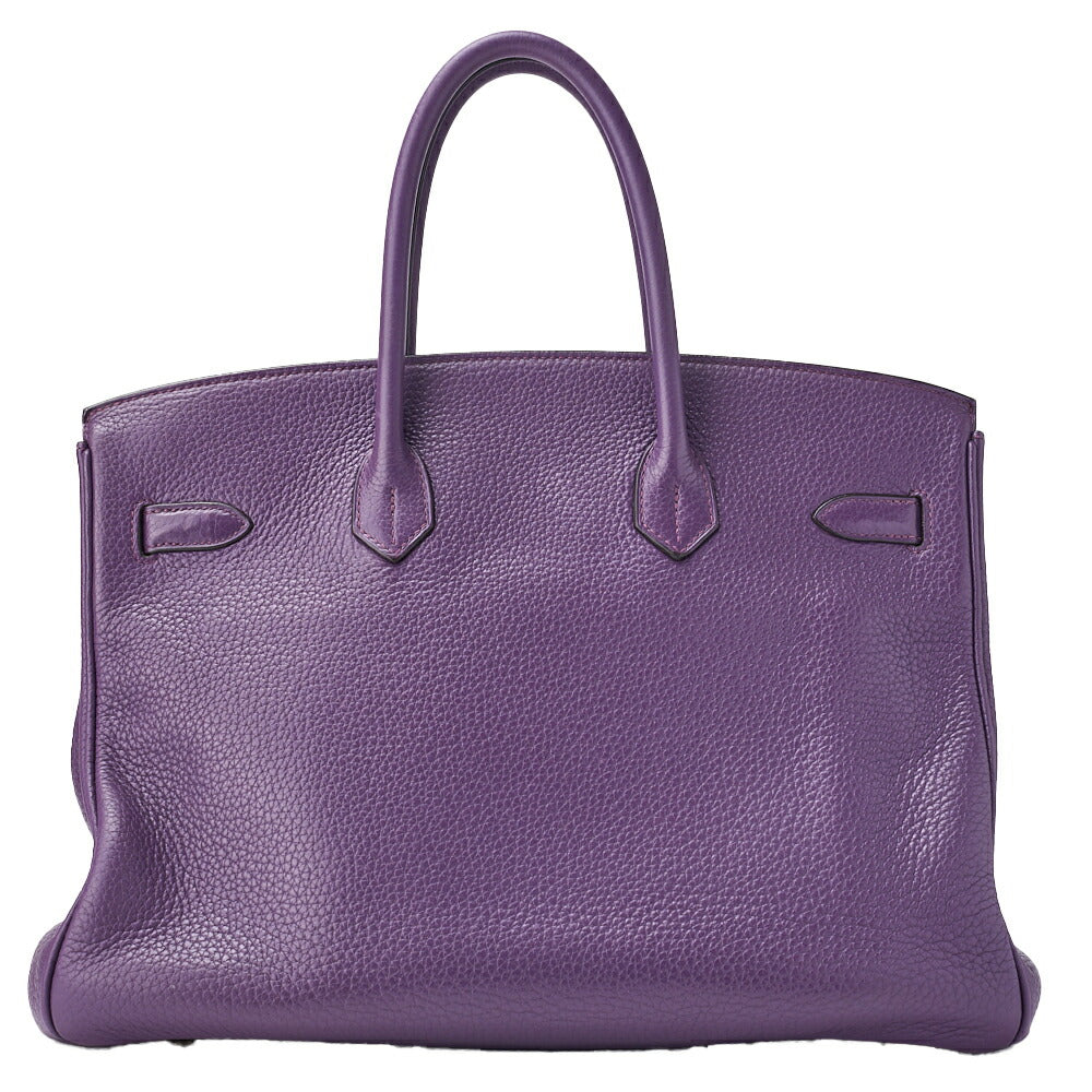 HERMES Birkin 35 Handbag, Tryon Clemence, Anemone, Gold-Tone Hardware, Pre-Owned - Vintage La Charme