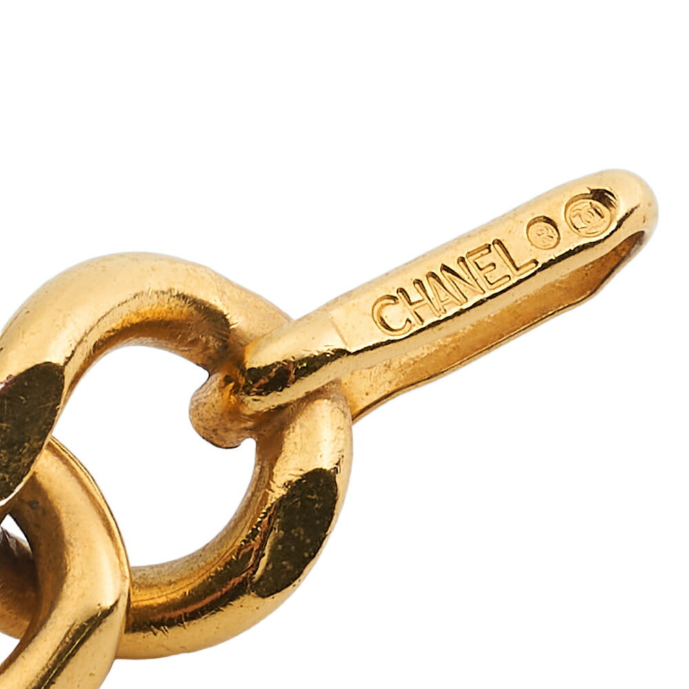 CHANEL Chain Belt, Coco Mark, Gold Plated, Red, Gold-Tone Hardware, Pre-Owned - Vintage La Charme