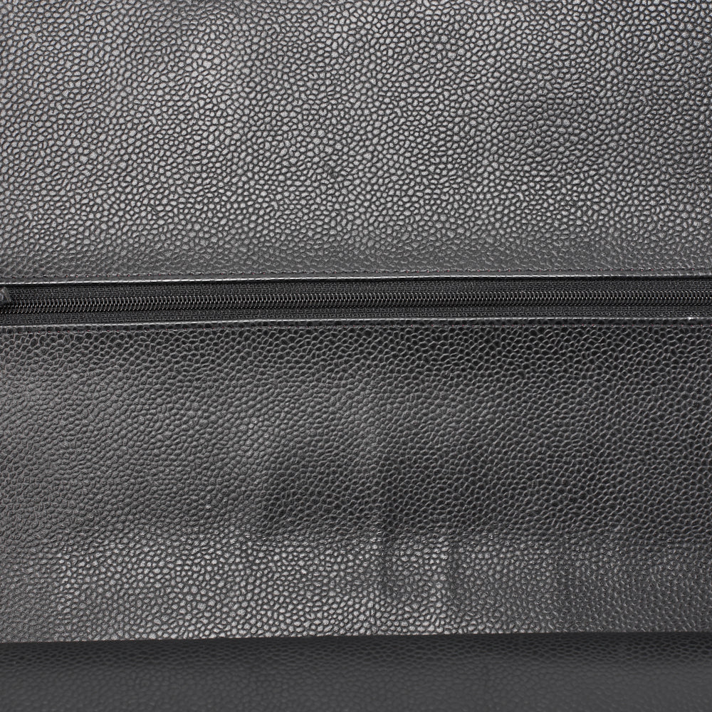CHANEL Shoulder Bag, Deca Matelasse, Double Flap, Caviar Skin, Black, Gold-Tone Hardware, Pre-Owned - Vintage La Charme