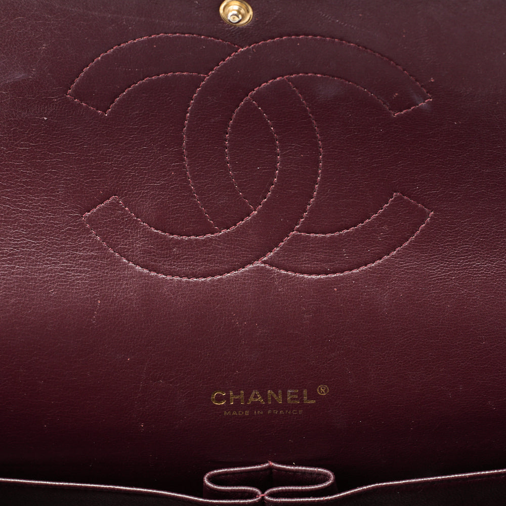 CHANEL Shoulder Bag, Deca Matelasse, Double Flap, Caviar Skin, Black, Gold-Tone Hardware, Pre-Owned - Vintage La Charme