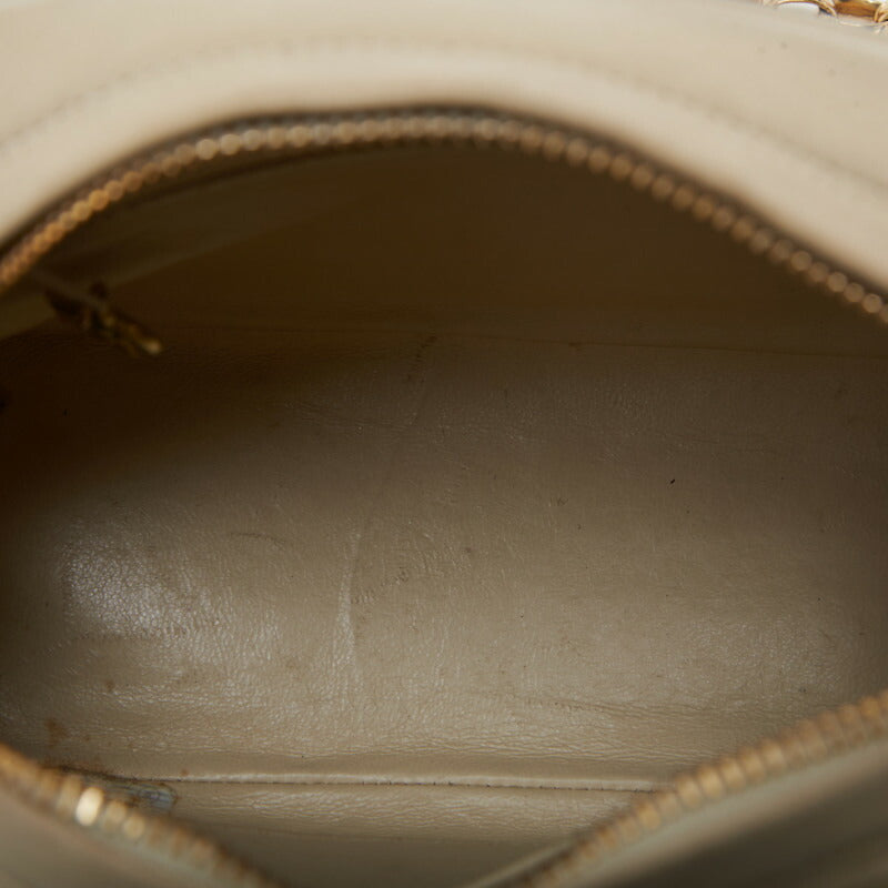 CHANEL Mademoiselle Fringe Bijou Chain Shoulder Bag Lambskin Ivory Gold-Tone Hardware Pre-Owned - Vintage La Charme