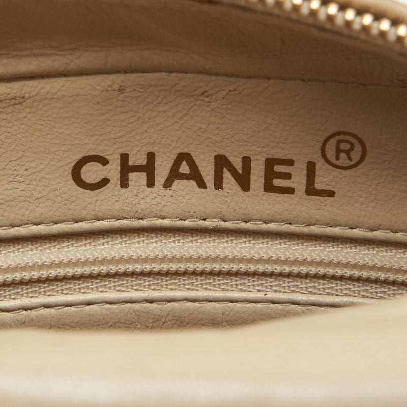 CHANEL Mademoiselle Fringe Bijou Chain Shoulder Bag Lambskin Ivory Gold-Tone Hardware Pre-Owned - Vintage La Charme