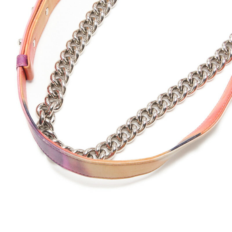 CHANEL Boy Chanel Matelasse Chain Shoulder Bag Lambskin Multicolor Silver-Tone Hardware Pre-Owned - Vintage La Charme