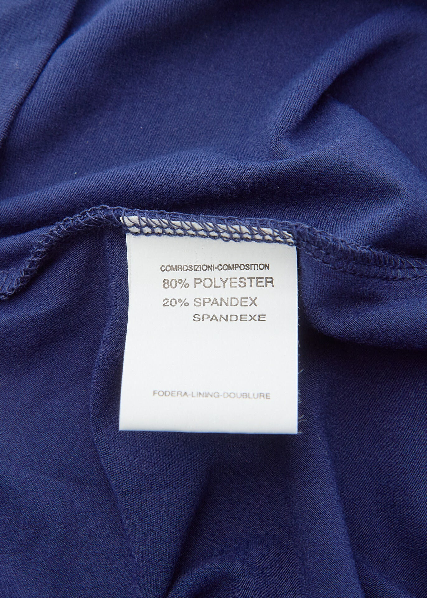 Dior T-Shirt Short Sleeve Cut-and-Sew Polyester Navy Blue Gold-Tone Hardware Pre-Owned - Vintage La Charme