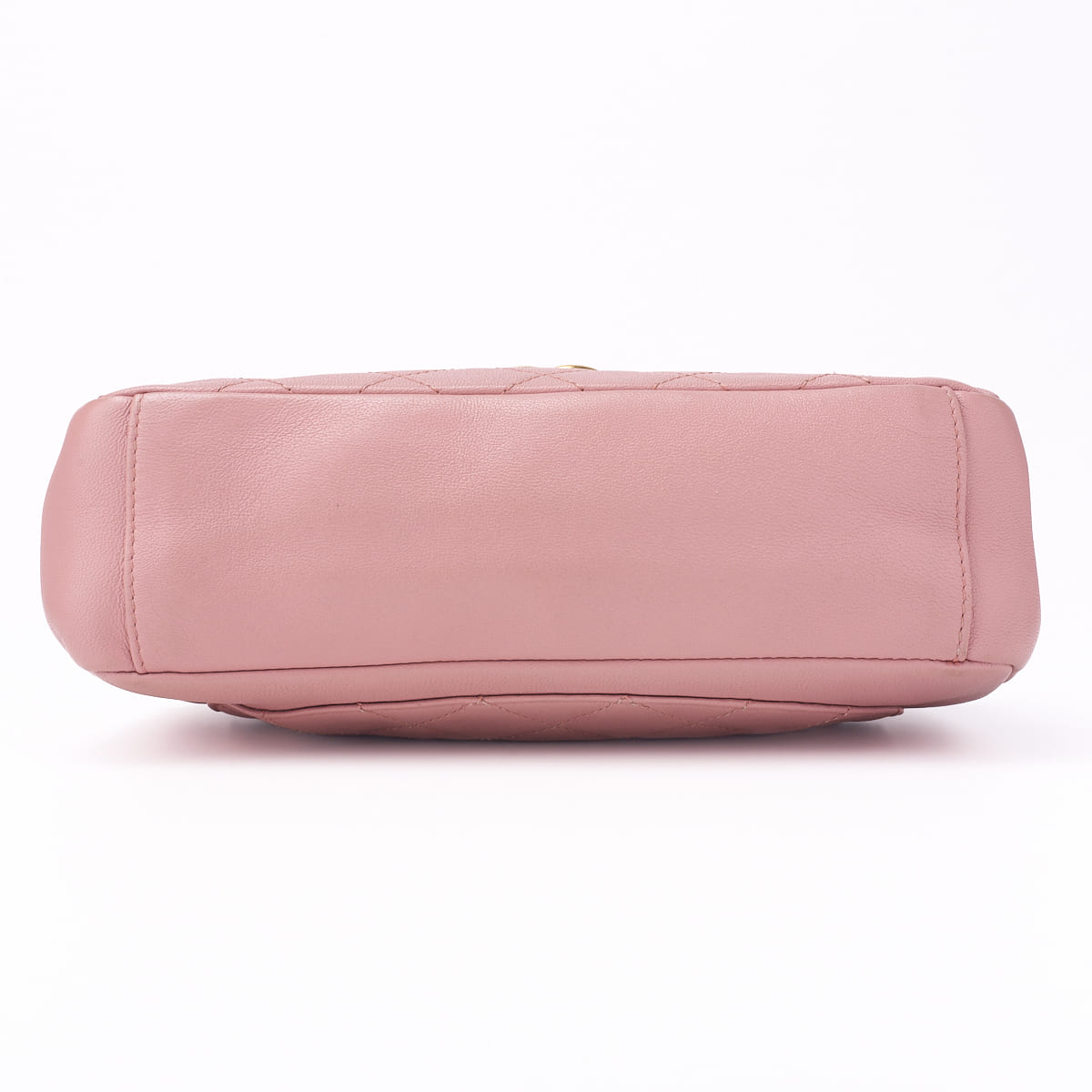 CHANEL Mini Shoulder Bag Matelasse Round Flap Chain Shoulder Lambskin Pink Gold-Tone Hardware Pre-Owned - Vintage La Charme