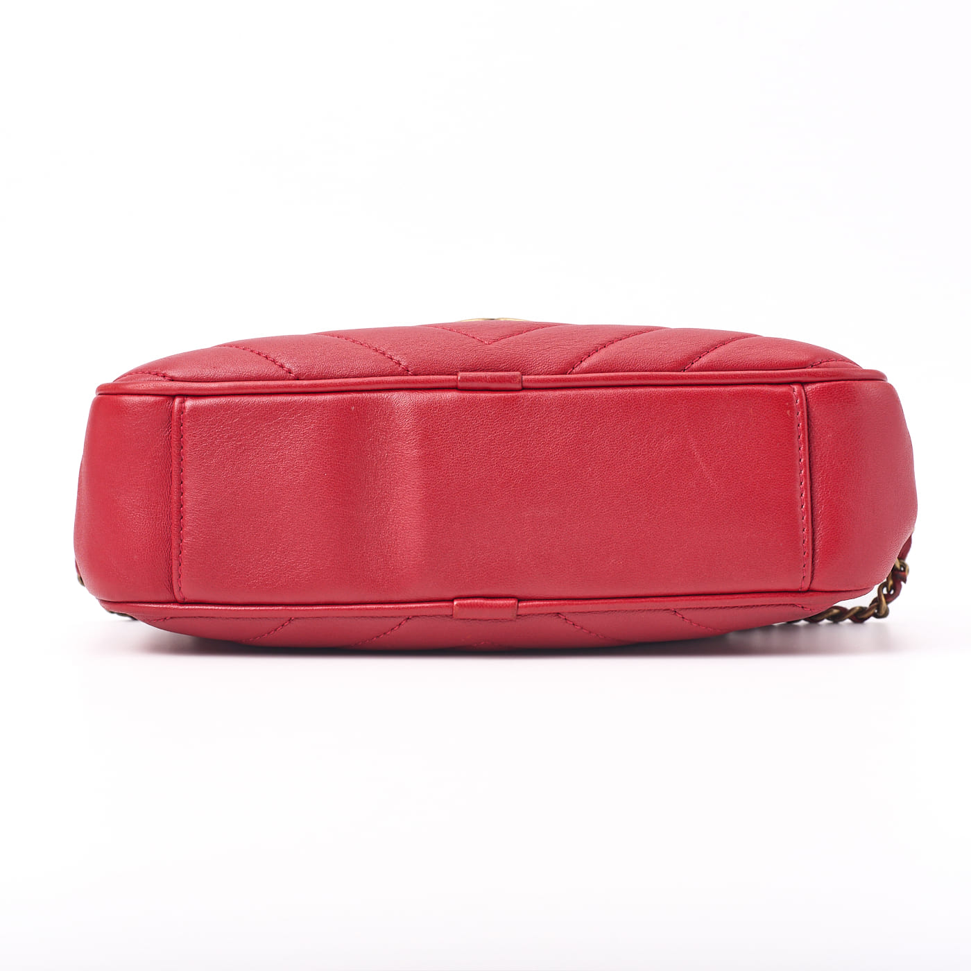 CHANEL Shoulder Bag, Diamond Stitch Coco Mark, Lambskin, Red, Gold-Tone Hardware, Pre-Owned - Vintage La Charme
