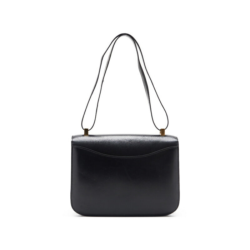 HERMES Constance 23 Shoulder Bag, Mini Shoulder Bag, Box Calf, Black, Gold-Tone Hardware, Pre-Owned - Vintage La Charme