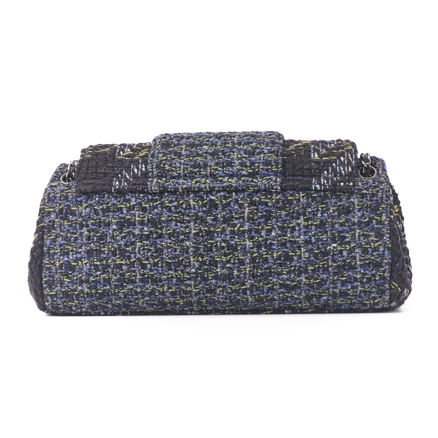 CHANEL Shoulder Bag, Coco Turn Lock, Tweed, Multicolor, Silver-Tone Hardware, Pre-Owned - Vintage La Charme