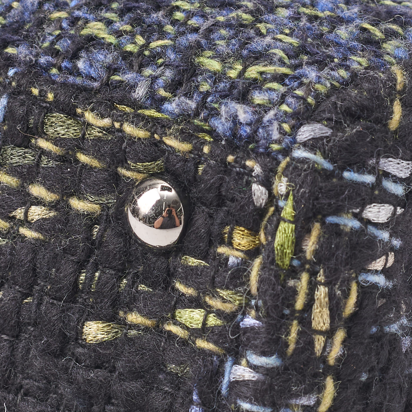 CHANEL Shoulder Bag, Coco Turn Lock, Tweed, Multicolor, Silver-Tone Hardware, Pre-Owned - Vintage La Charme