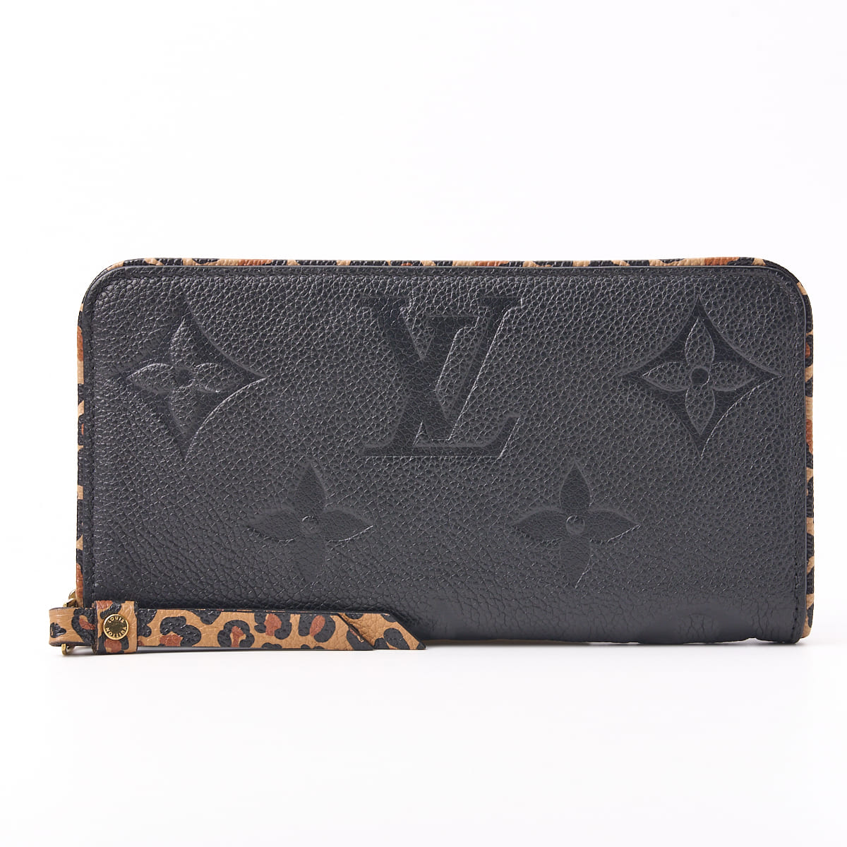 Louis Vuitton Zippy Wallet Wild At Heart Monogram Unplant Noir Black Gold-Tone Hardware Pre-Owned - Vintage La Charme