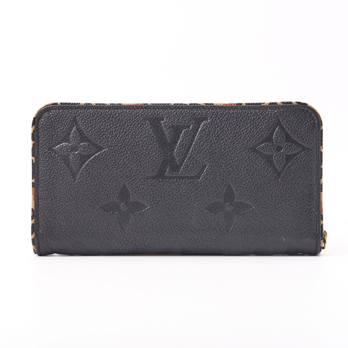 Louis Vuitton Zippy Wallet Wild At Heart Monogram Unplant Noir Black Gold-Tone Hardware Pre-Owned - Vintage La Charme