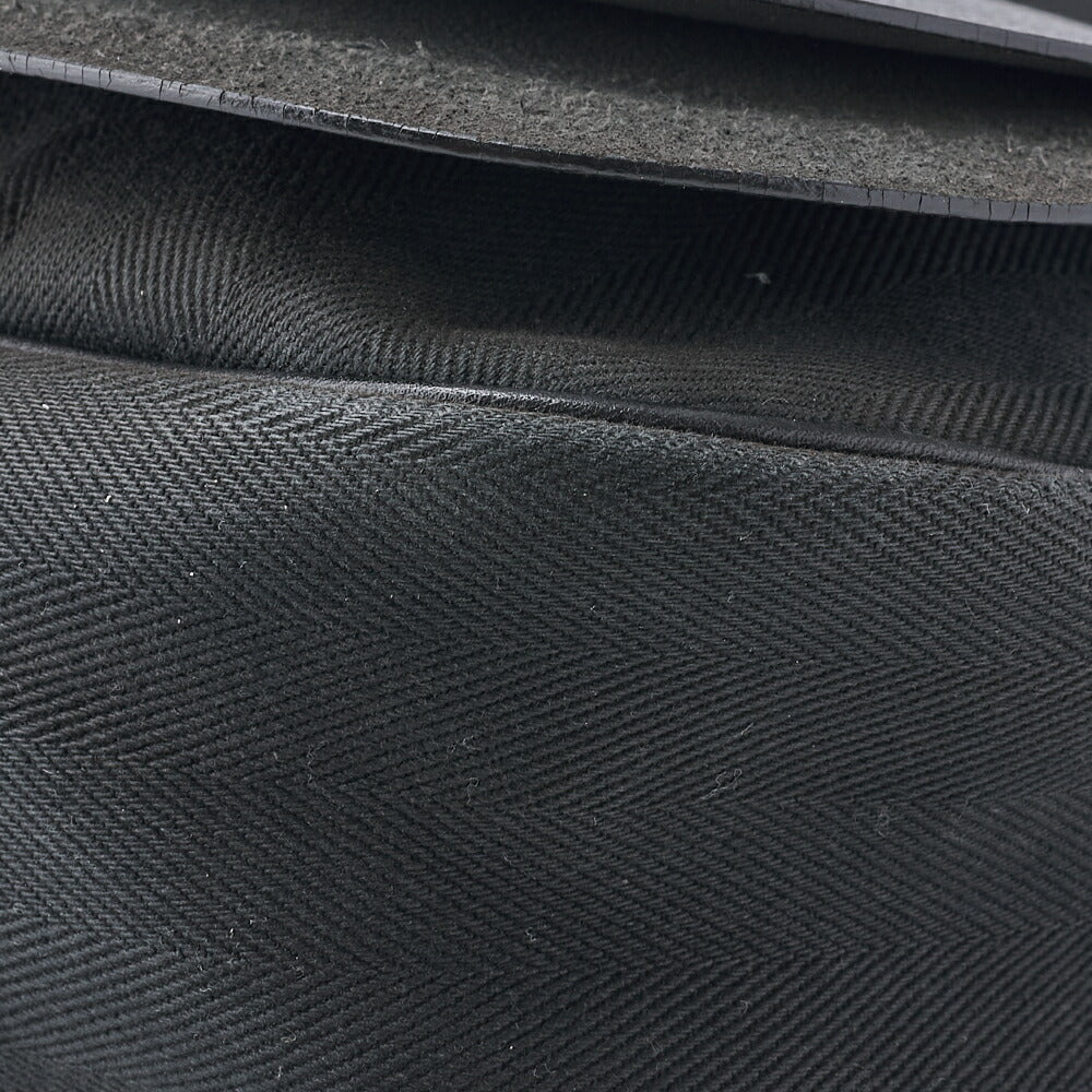 HERMES Sack Colorado GM Shoulder Bag Liège Canvas Black Silver-Tone Hardware Pre-Owned - Vintage La Charme