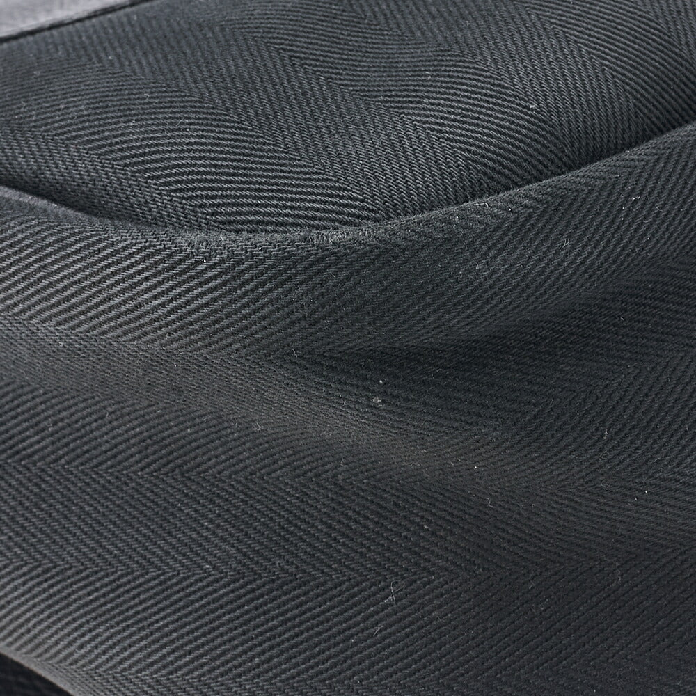 HERMES Sack Colorado GM Shoulder Bag Liège Canvas Black Silver-Tone Hardware Pre-Owned - Vintage La Charme